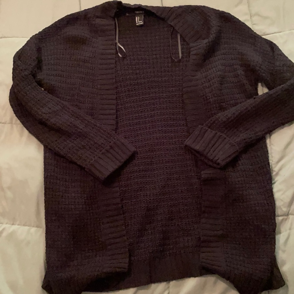 Knit black cardigan